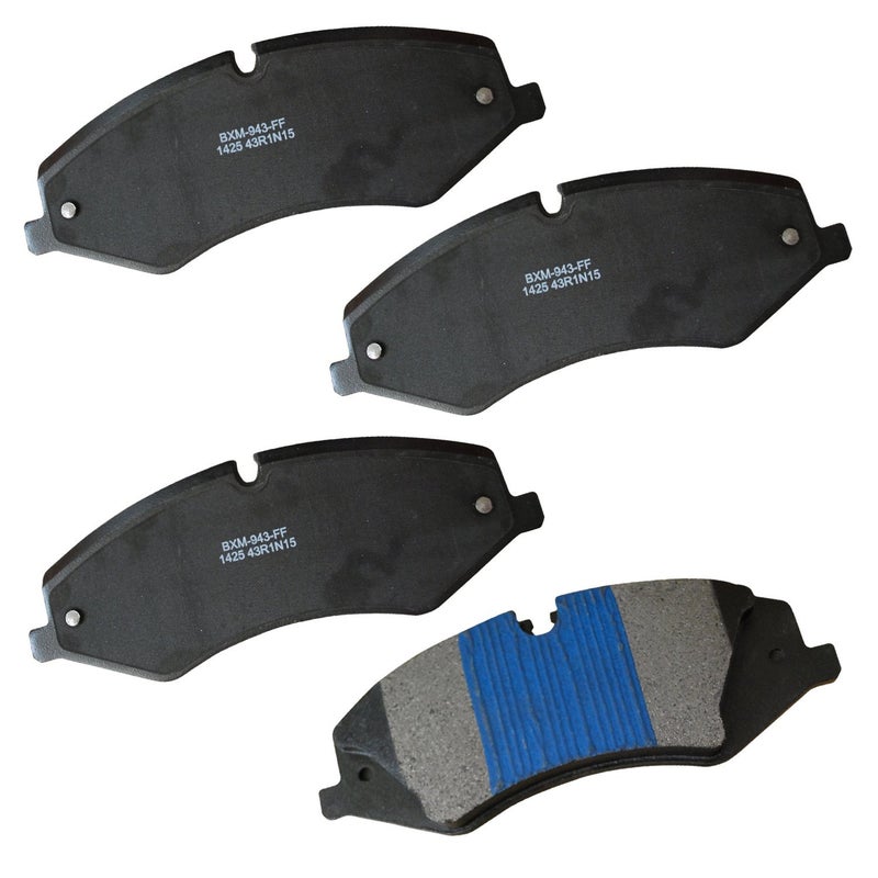 بنديكس وسادات الفرامل الأمامية شبه المعدنية من Bendix Premium SBM1425 لسيارة Land Rover Range Rover 2010، Range Rover 2012، Range Rover Sport 2011-2010 - Image 1